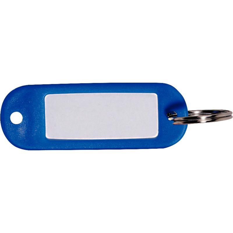 Image de  Sachet 20 porte-clés avec etiquettes bleu 