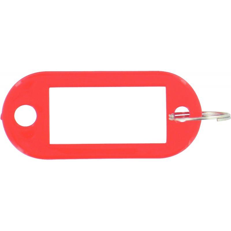 Image de  Sachet 20 porte-clés avec etiquettes rouge 