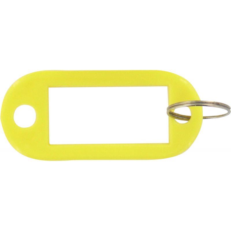 Image de  Sachet 20 porte-clés avec etiquettes jaune 