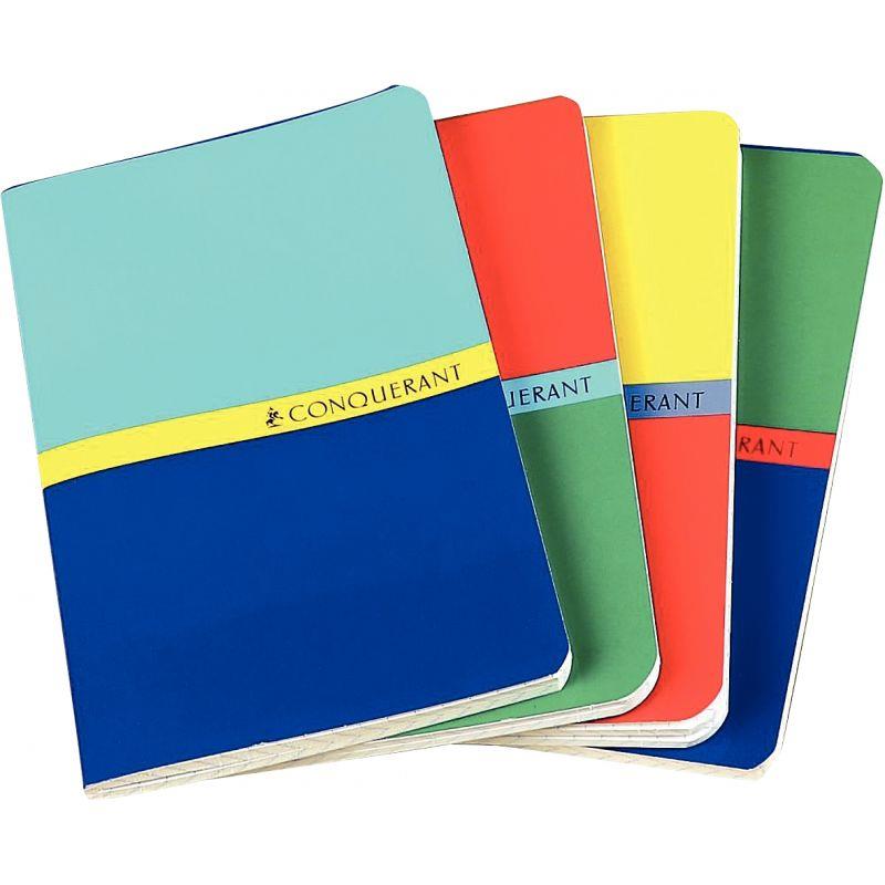 Image de  Carnet piqué 96 pages CONQUERANT, format 9x14 cm, quadrillé 5x5, papier 70g 