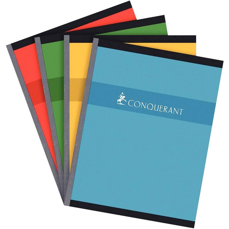 Image de  Cahier broché 192 pages CONQUERANT, format 17x22 cm, seyès, papier 70g 