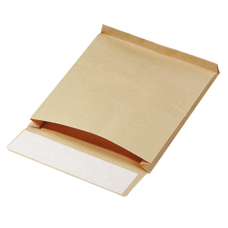 Image de  Paquet de 50 pochettes kraft armé 229X324mm 130g soufflet 50mm bande siliconée 
