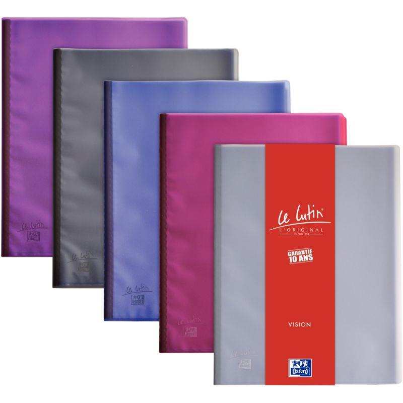 Image de  Lot de 5 protège-documents LE LUTIN VISION 60 vues, coloris assortis 