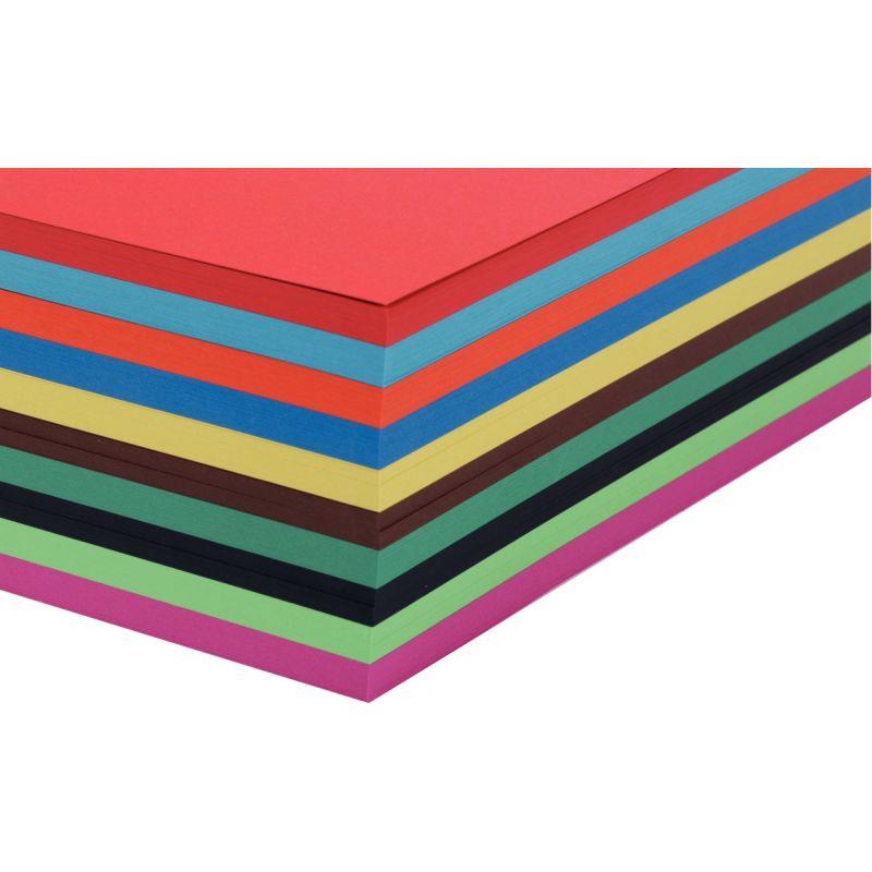 Image de  Paquet de 250 feuilles CARTA 270g 21x29,7cm assortis 