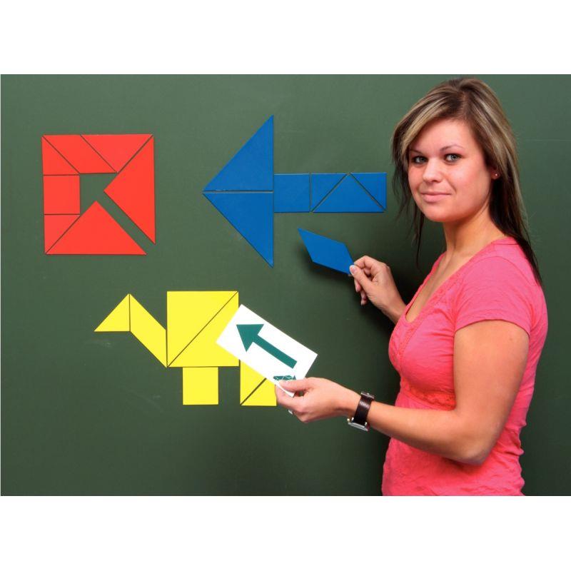 Image de  Boîte de 3 Tangrams magnétique 20cm 