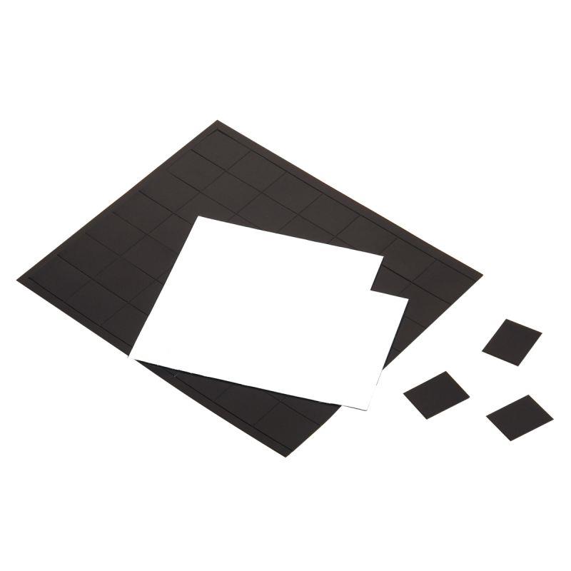 Image de  Pochette de 4 feuilles de 42 aimants adhésifs 25x20mm 
