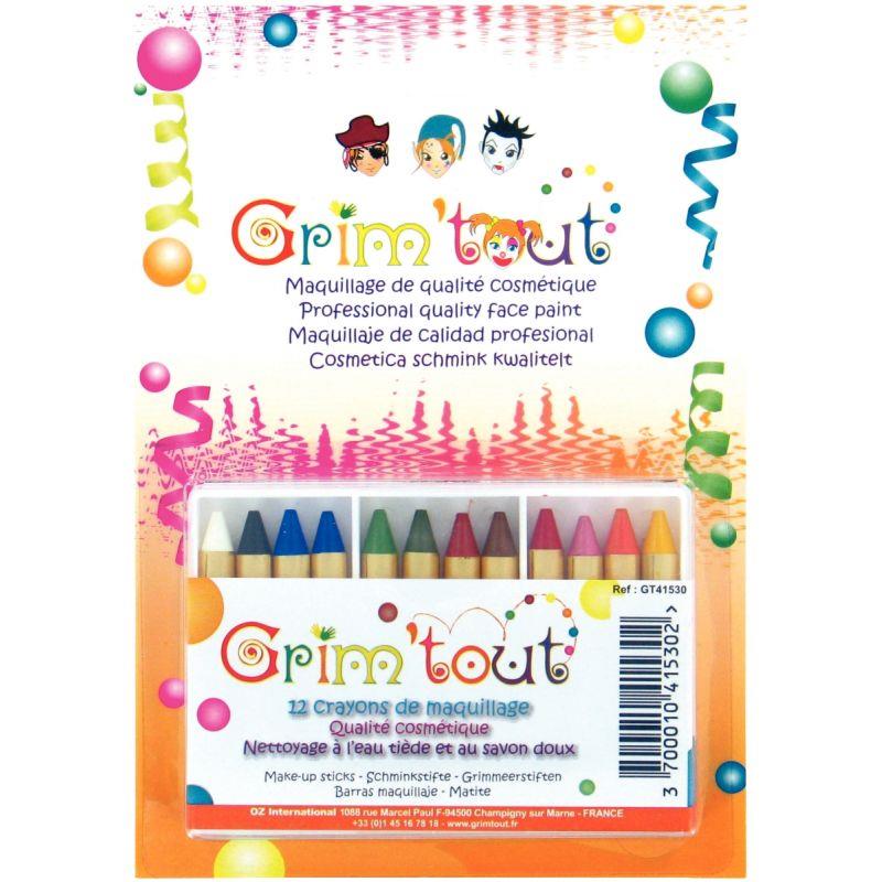 Image de  Boîte de 12 crayons de maquillage 