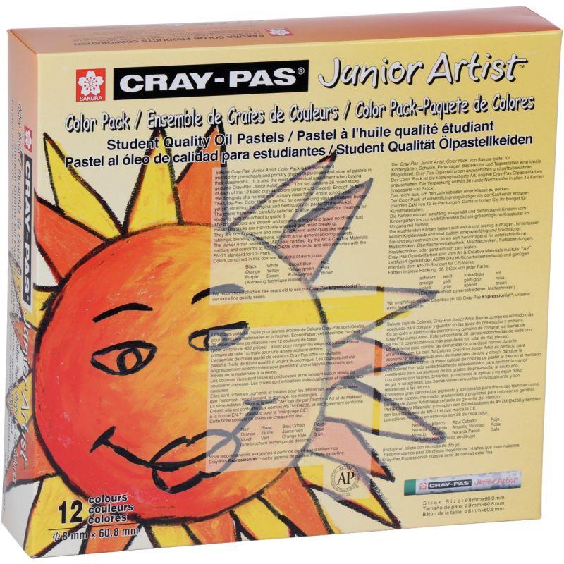Image de  Boîte de 432 pastels à l''huile Cray-Pas Junior 8mm assorties 