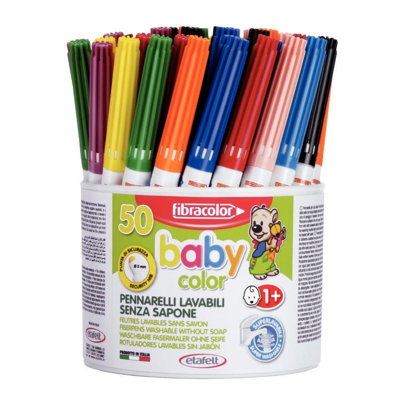 Image de  Pot 50 feutres Baby Color assortis 