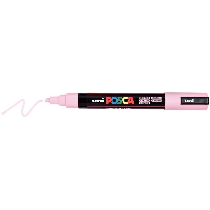 Image de  Marqueur Posca pointe moyenne ogive rose clair 