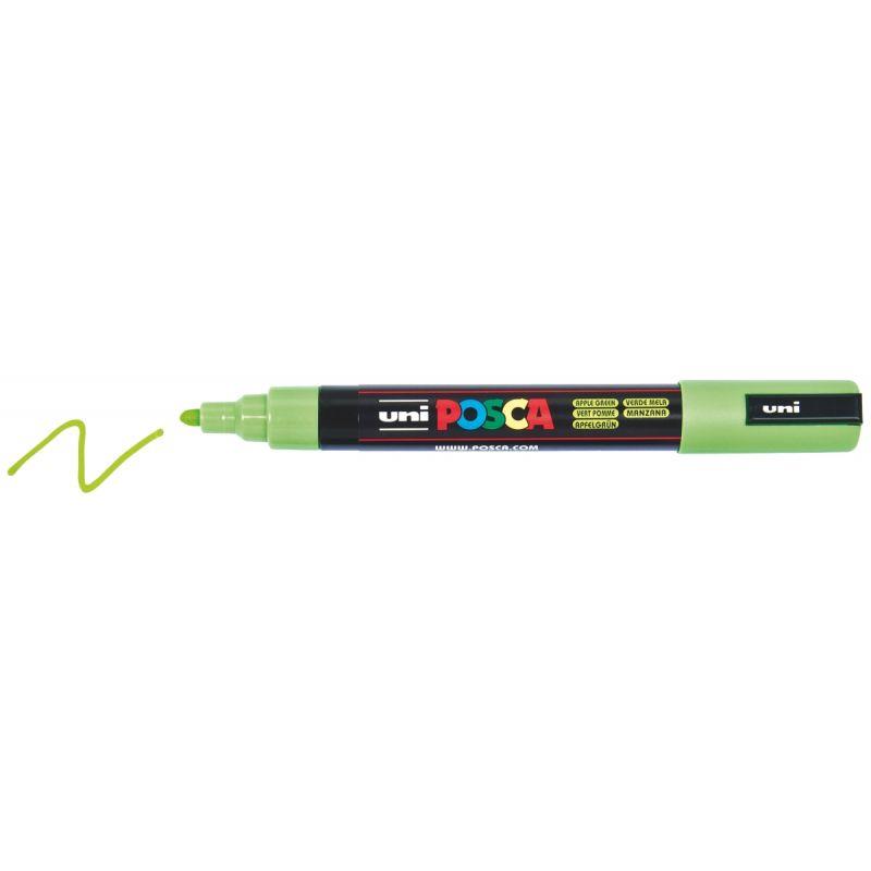 Image de  Marqueur Posca pointe moyenne ogive vert pomme 