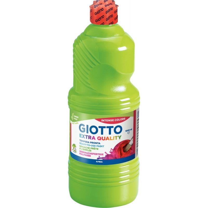Image de  Flacon de 1L de gouache liquide GIOTTO coloris vert printemps 