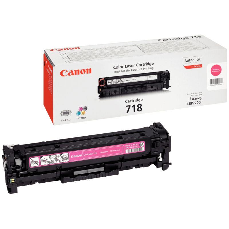 Image de  Canon 718 cartouche laser magenta authentique 