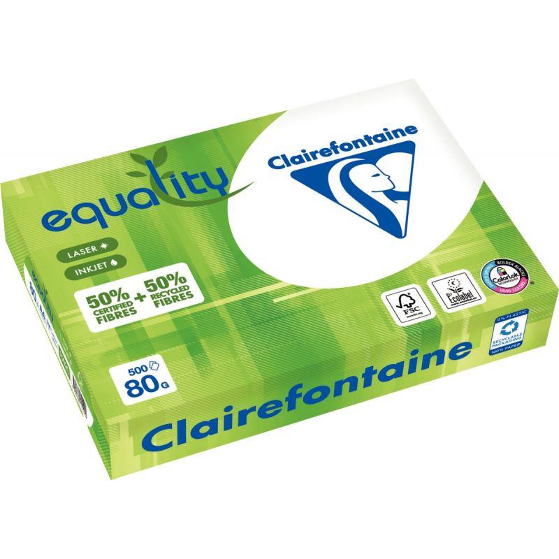 Image de  Ramette de 500 feuilles format A4 80g 50% recyclé EQUALITY 