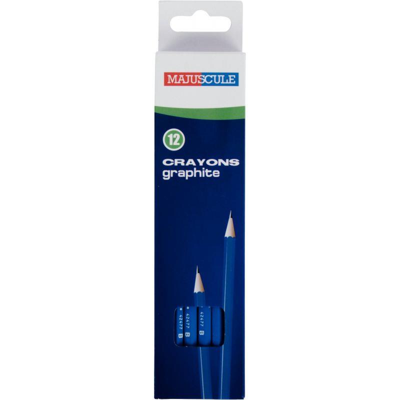 Image de  Boîte de 12 crayons graphite Majuscule B 