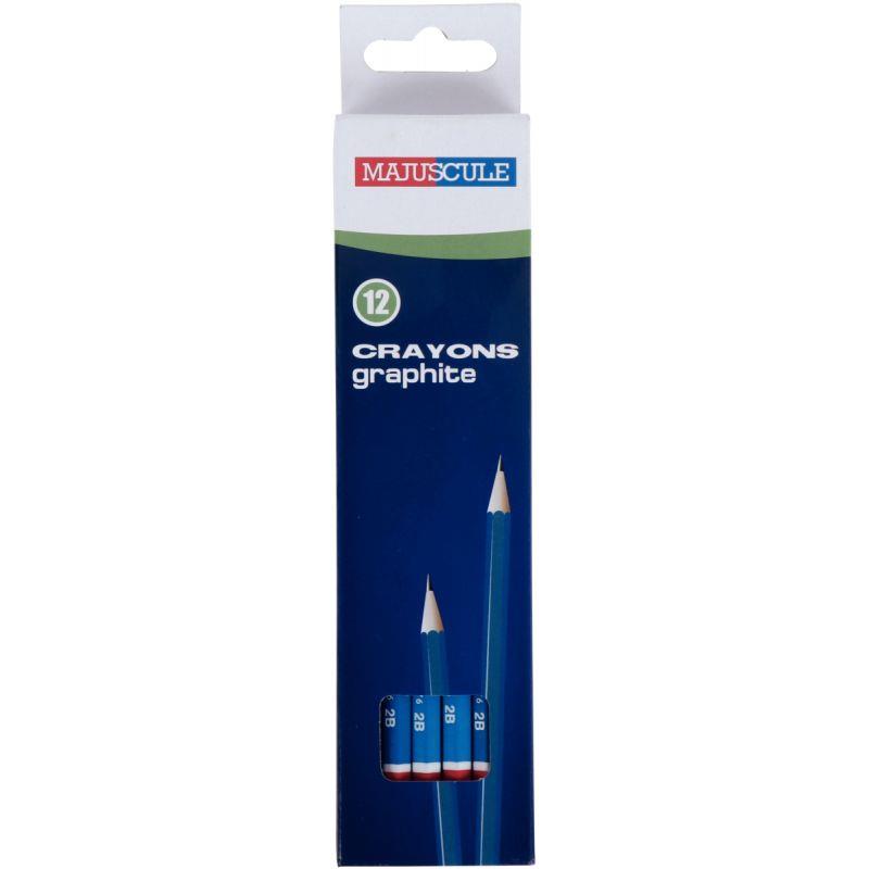 Image de  Boîte de 12 crayons graphite Majuscule 2B 