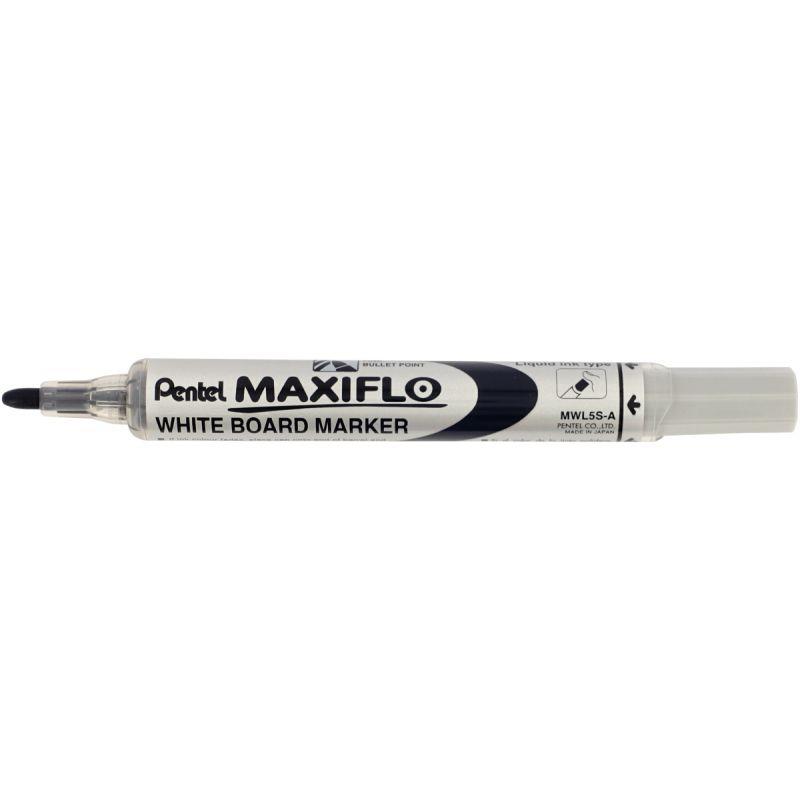 Image de  Marqueur tableau blanc Maxiflo pointe ogive 4mm noir 