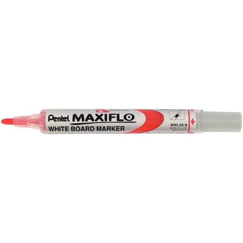 Image de  Marqueur tableau blanc Maxiflo pointe ogive 4mm rouge 