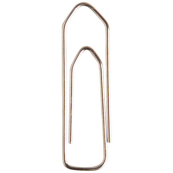Image de  Boite de 100 trombones 45mm bout chevron nickelé 