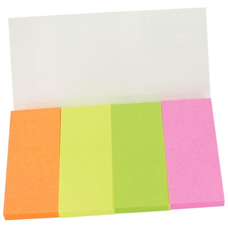 Image de  Etui de 4 distributeurs de 40 marque-pages en papier couleurs assorties 