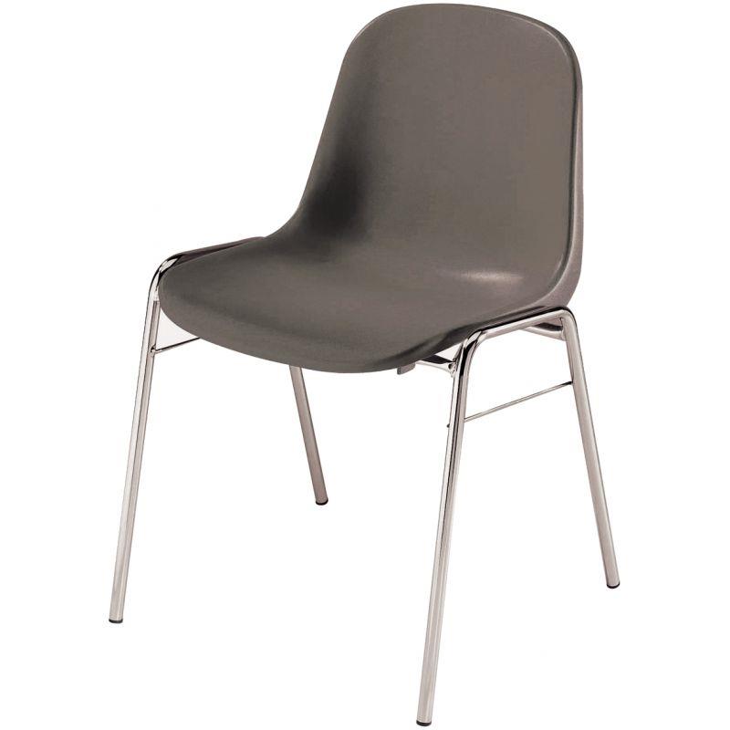 Image de  Chaise d''accueil coque Beta gris 