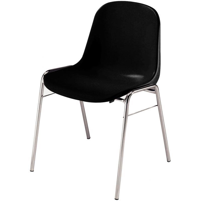 Image de  Chaise d''accueil coque Beta noir 
