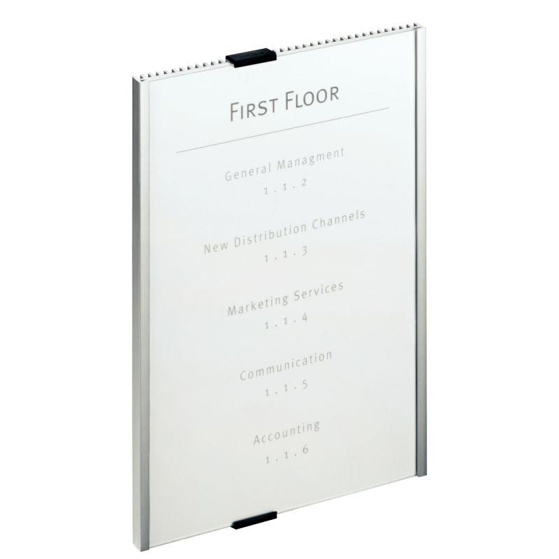 Image de  Plaque de porte INFO SIGN 297x210mm Argent Métallisé 