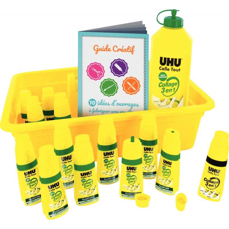 Image de  Carton de 12 flacon de colle Uhu Renature + recharge 