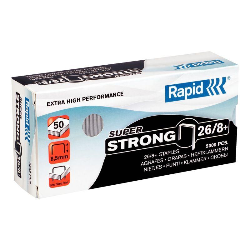 Image de  Boite de 5 000 agrafes Rapid 26/8+ Super Strong 