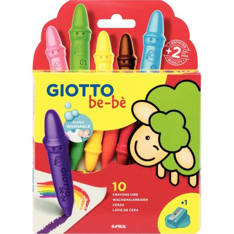 Image de  Étui de 10 craies cire incassable + taille-crayon 