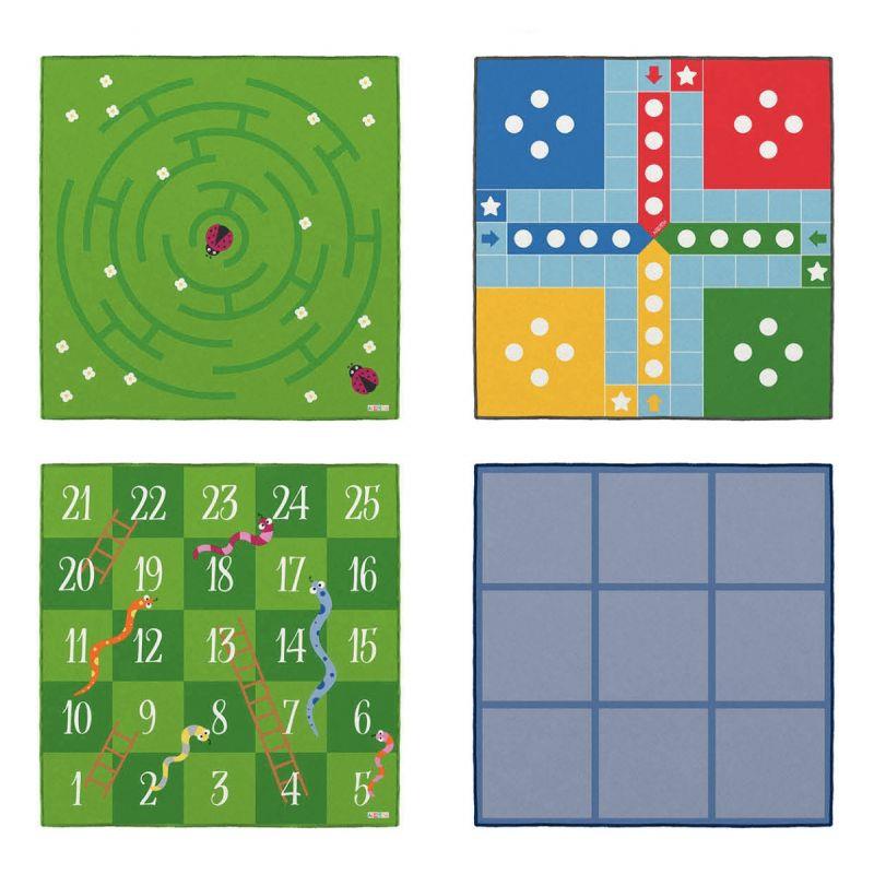 Image de  Set 4 tapis de jeux 1x1M + accessoires 