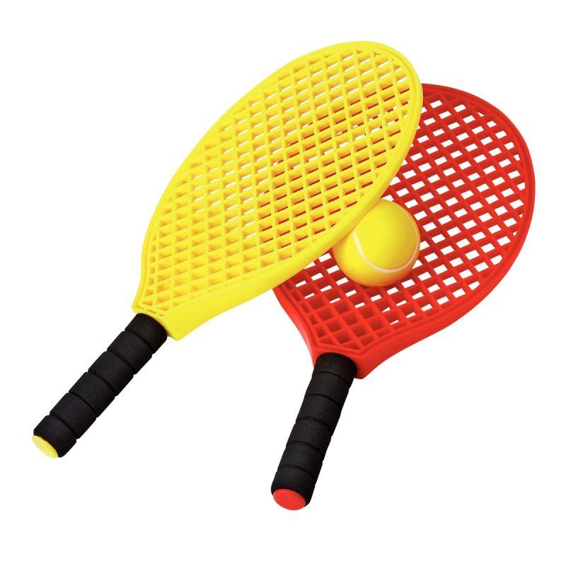 Image de  Lot de 6 raquettes mini tennis + 3 balles 