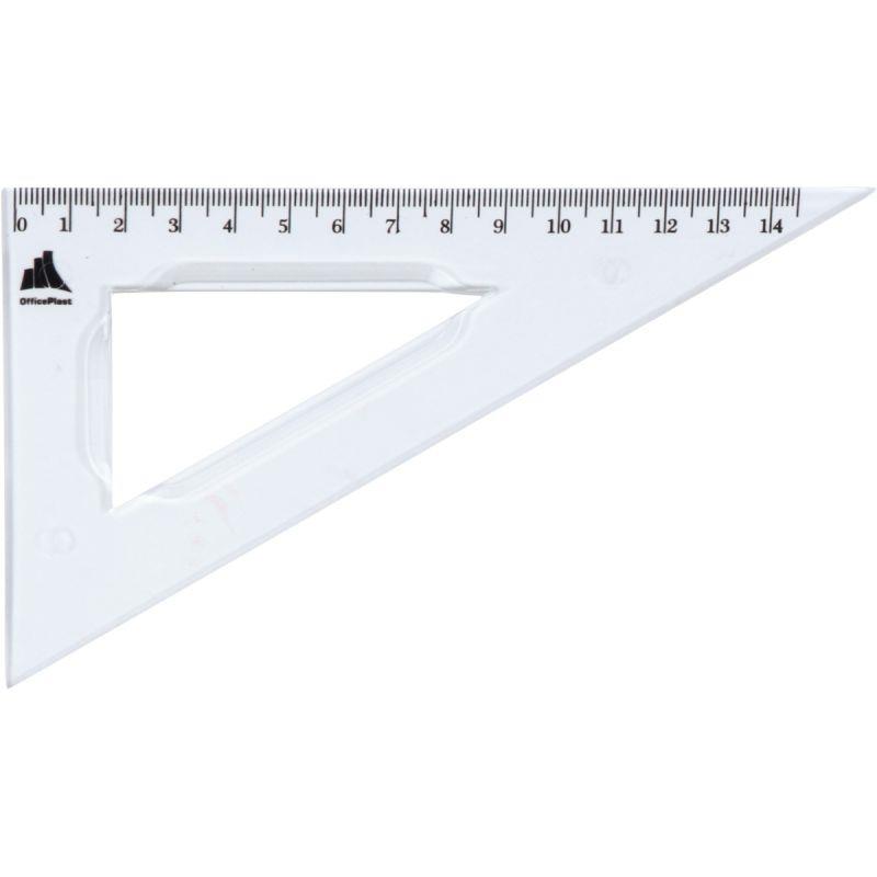 Image de  Equerre plastique graduée, 60° 16 cm 