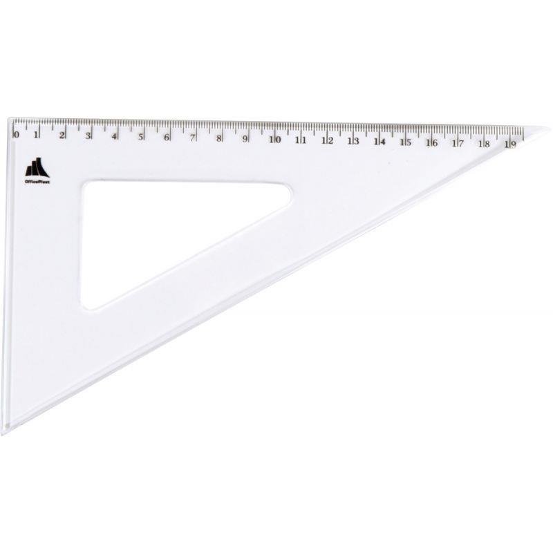 Image de  Equerre plastique graduée, 60° 21 cm 
