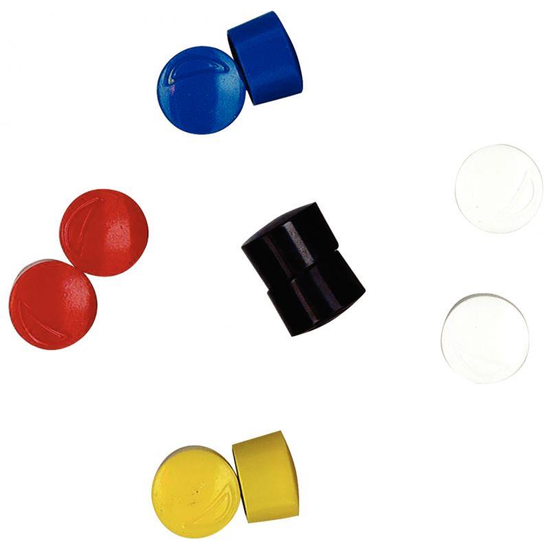 Image de  Blister de 10 punaises magnétiques, diamètre 12 mm assortis 