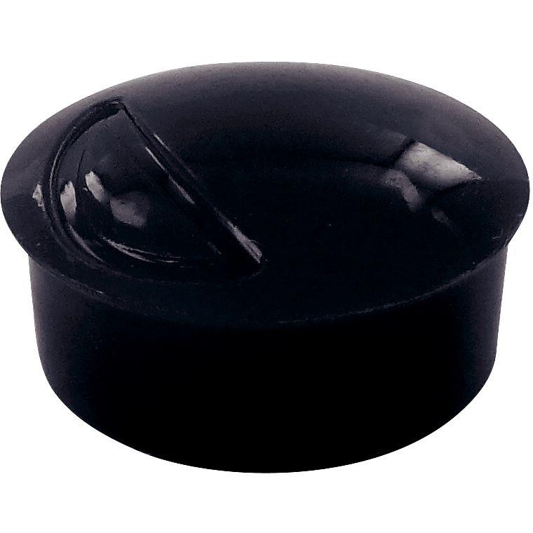 Image de  Blister de 6 punaises magnétiques, diamètre 22 mm.  Noir 