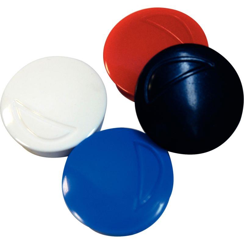 Image de  Blister de 4 punaises magnétiques, diamétre 32 mm assortis 