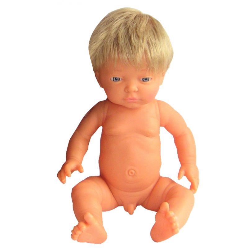 Image de  Poupée garçon européen avec cheveux 42 cm 