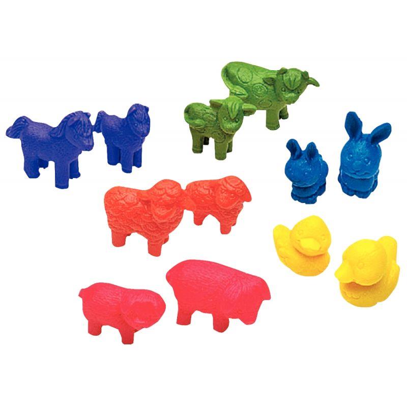 Image de  Baril de 144 animaux de la ferme à trier assortis 