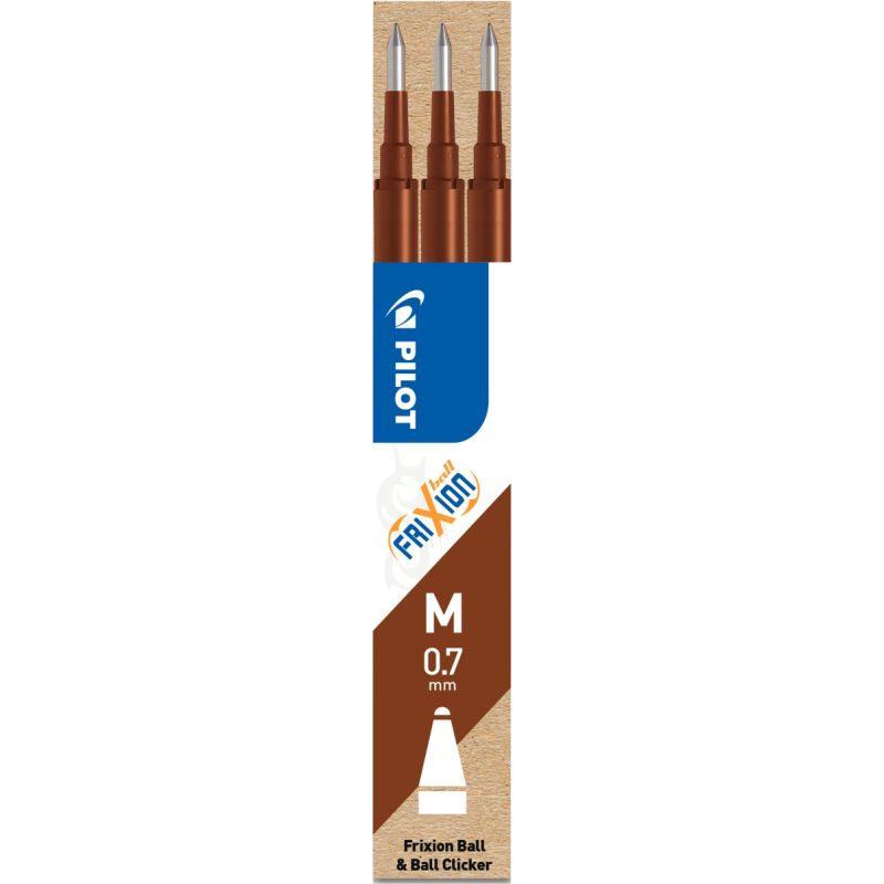 Image de  Étui de 3 recharges Frixion marron 