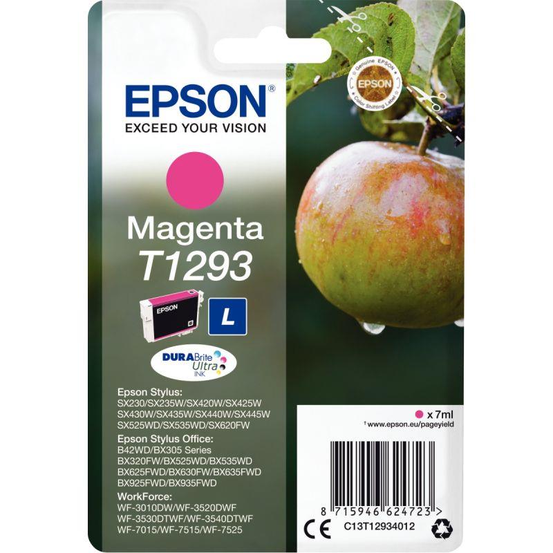 Image de  Epson POMME cartouche jet d''encre magenta haute capacité authentique (T129340) 