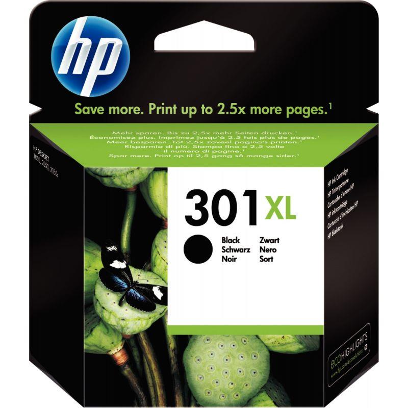 Image de  HP 301XL cartouche d''encre noire grande capacité authentique (CH563EE) 