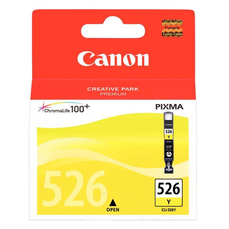 Image de  Canon 526 cartouche jet d''encre jaune authentique (CLI526Y) 