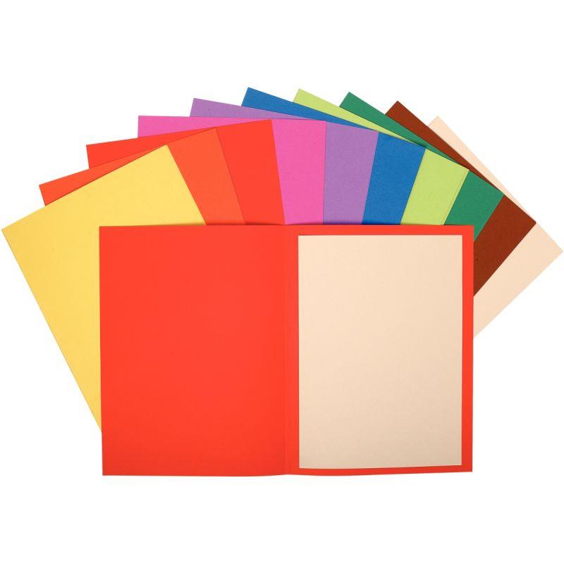 Image de  Paquet de 100 sous-chemises FLASH en carte recyclée 80g, coloris assortis 
