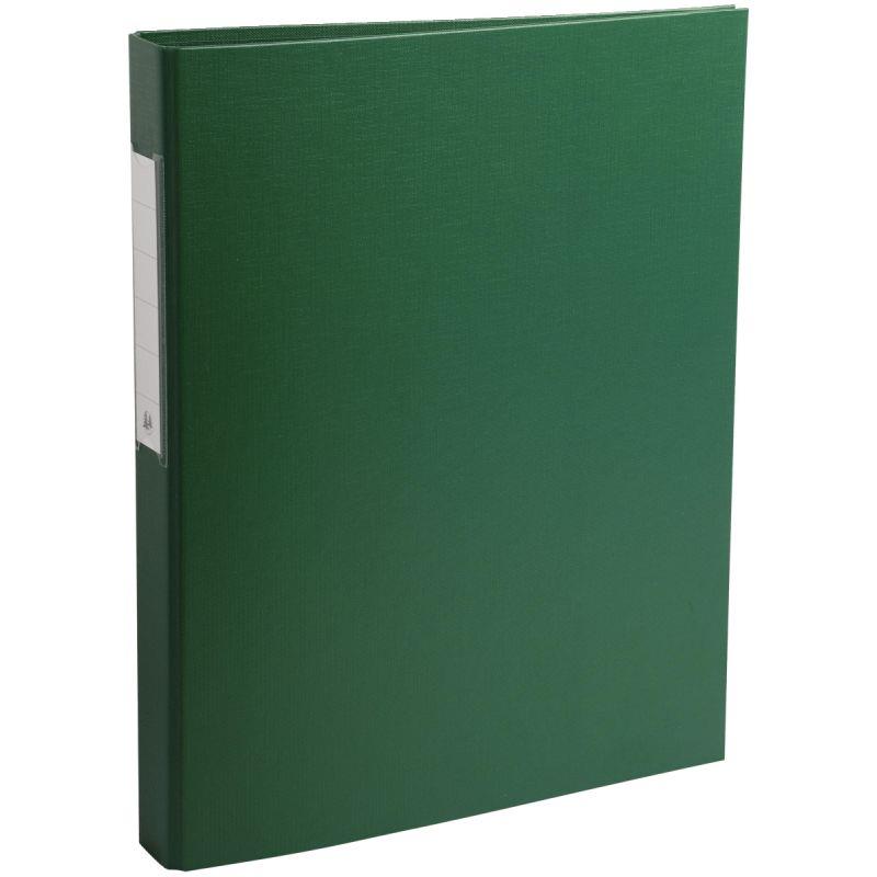 Image de  Classeur rigide rembordé polypropylène, 4 anneaux ronds, format A4, dos 4 cm, vert 