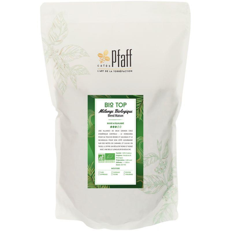 Image de  Paquet de 1kg café grain BIO TOP 