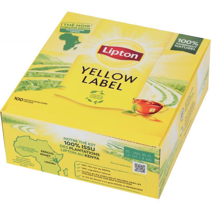Image de  Boite de 100 sachets thé noir Yellow LIPTON 