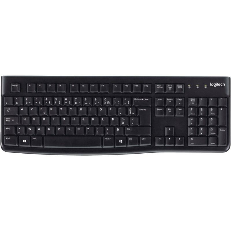 Ref. 82271, Clavier filaire Logitech K120 noir, marque LOGITECH