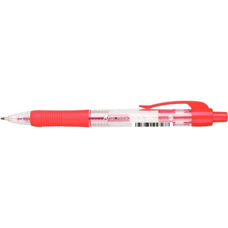 Image de  Stylo gel Gripgel 0,7mm rétractable rouge 