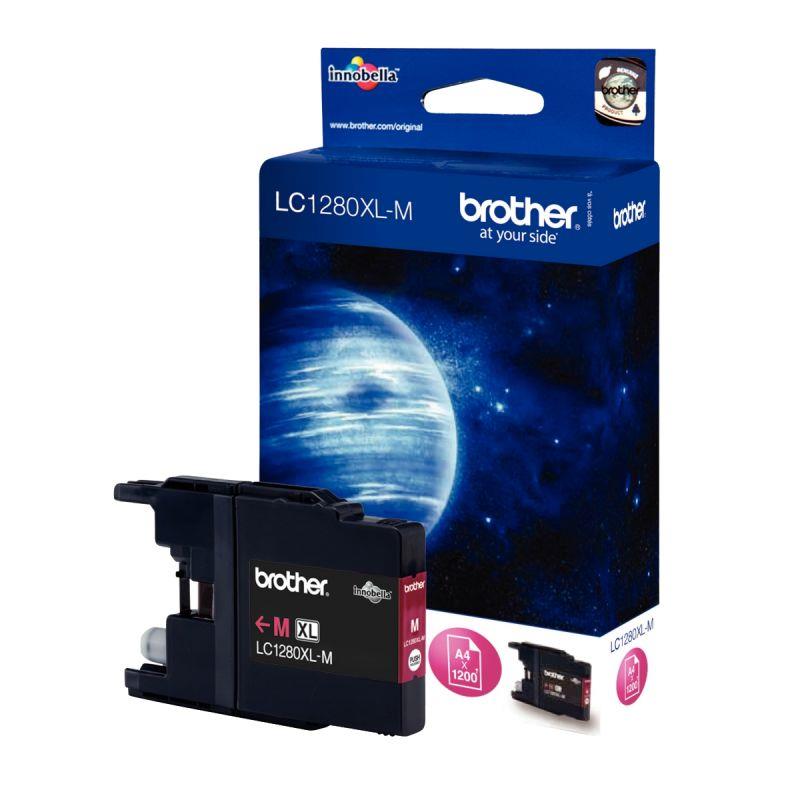 Image de  Brother NEPTUNE cartouche jet d''encre magenta haute capacité authentique (LC1280XLM) 